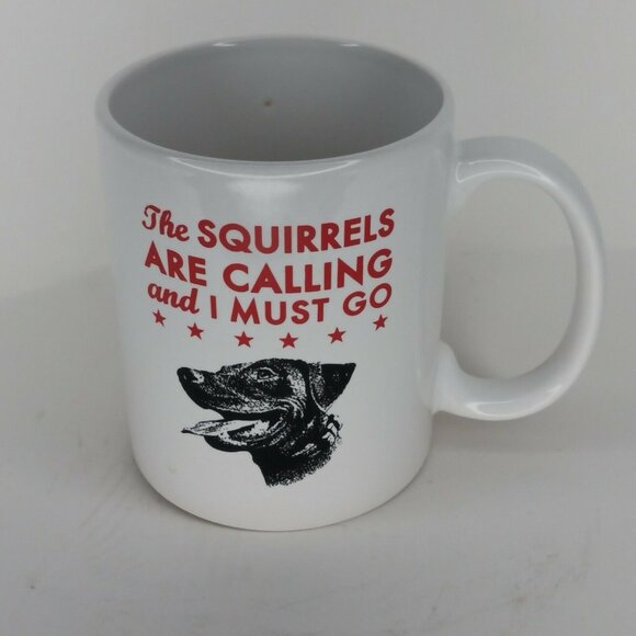 Labrador Dog mug The squirrels are calling and I must go coffee tea - Picture 3 of 7
